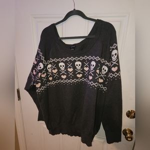 Torrid size skull sweater